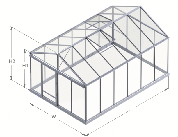 VENTUS šiltnamio modelis Gardenis