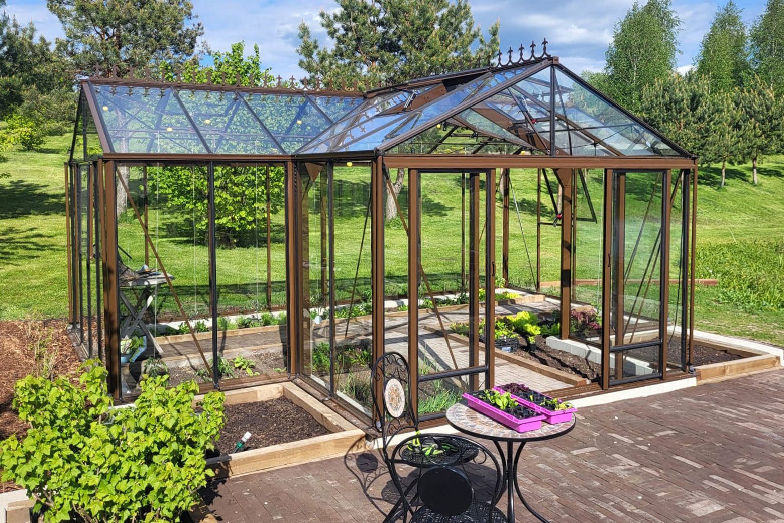 Stiklinis šiltnamis oranžerija T-ROOM | Gardenis