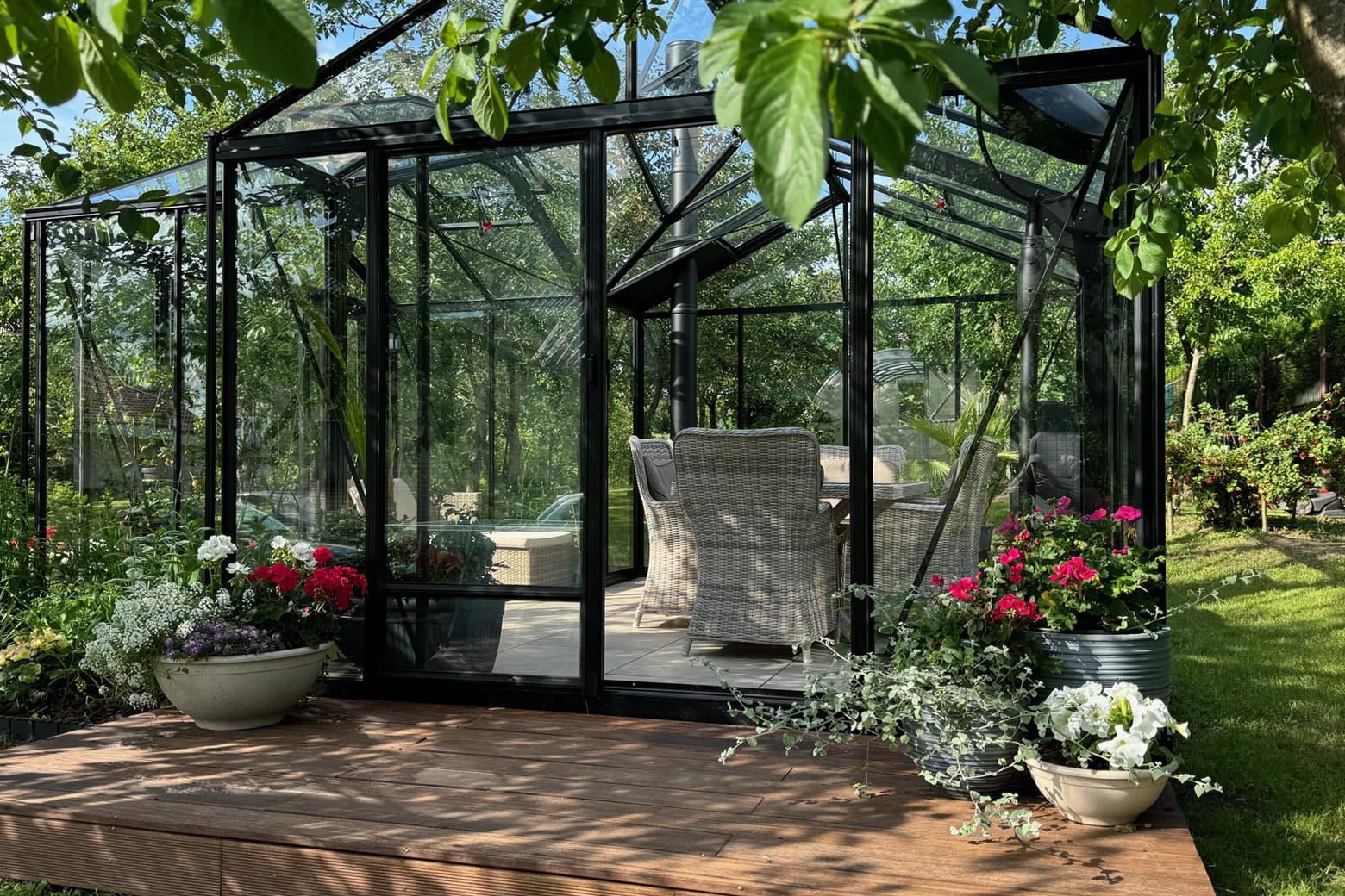 Stiklinis šiltnamis oranžerija T-ROOM | Gardenis