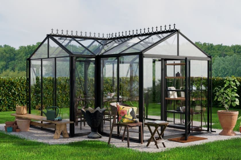 Stiklinis šiltnamis oranžerija T-ROOM | Gardenis