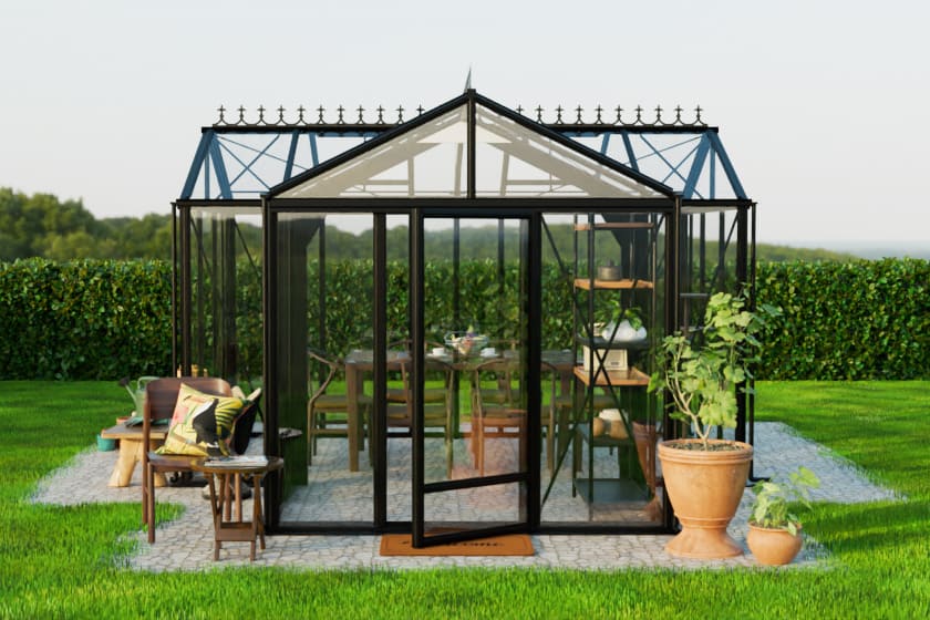 Stiklinis šiltnamis oranžerija T-ROOM | Gardenis