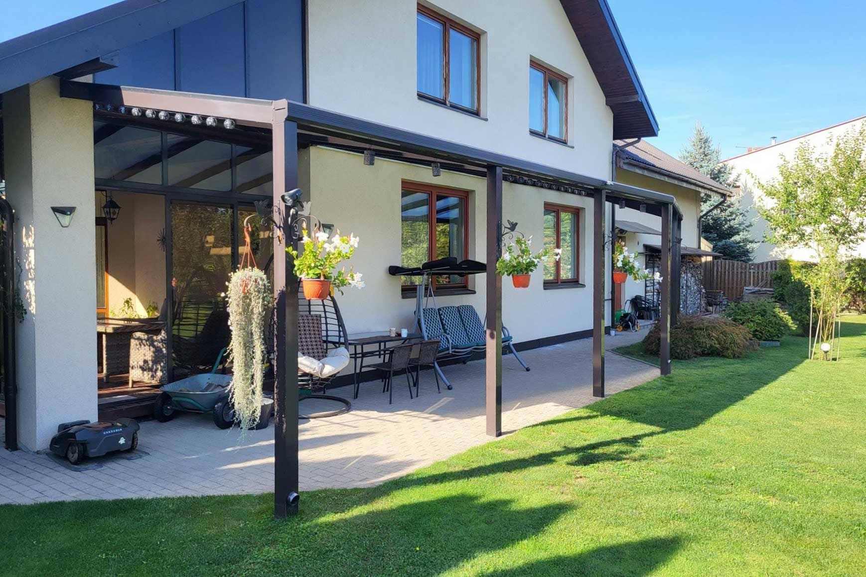 Nestandartinė stoginė terasai SOLAR ROOF Classic Gardenis
