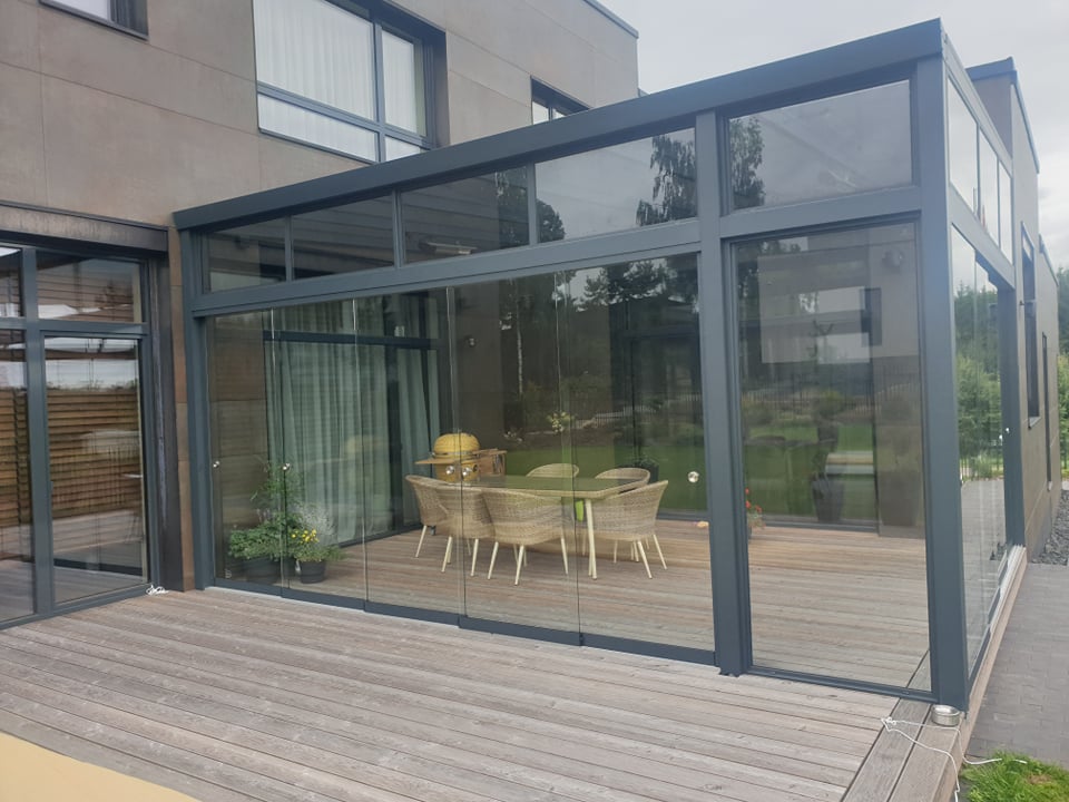 Alu-Glass bereme sistema terasoms Gardenis a