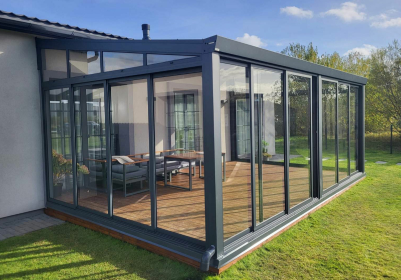 Glass Veranda Framed Patio Glazing System ALU-FRAME | Gardenis Glass Veranda Framed Patio Glazing System ALU-FRAME verandaer verandor terassilasitus veranda stiklaverandas terrassi klaasimine terrassenverglasung szklany taras Gardenis