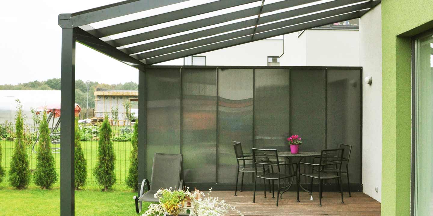 Patio wall ALU FIX System / polycarbonate Patio wall ALU FIX System / polycarbonate
