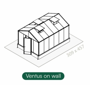 Ventus on wall šiltnamis Gardenis